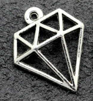 bedel, tibetaans zilver, diamant